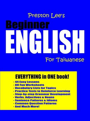 cover image of Preston Lee's Beginner English For Taiwanese